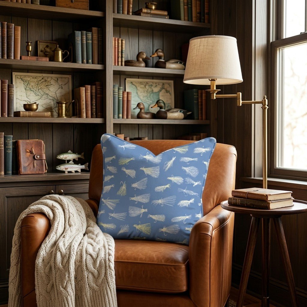 Fly Tacklebox Throw Pillow - Hillcroft Home