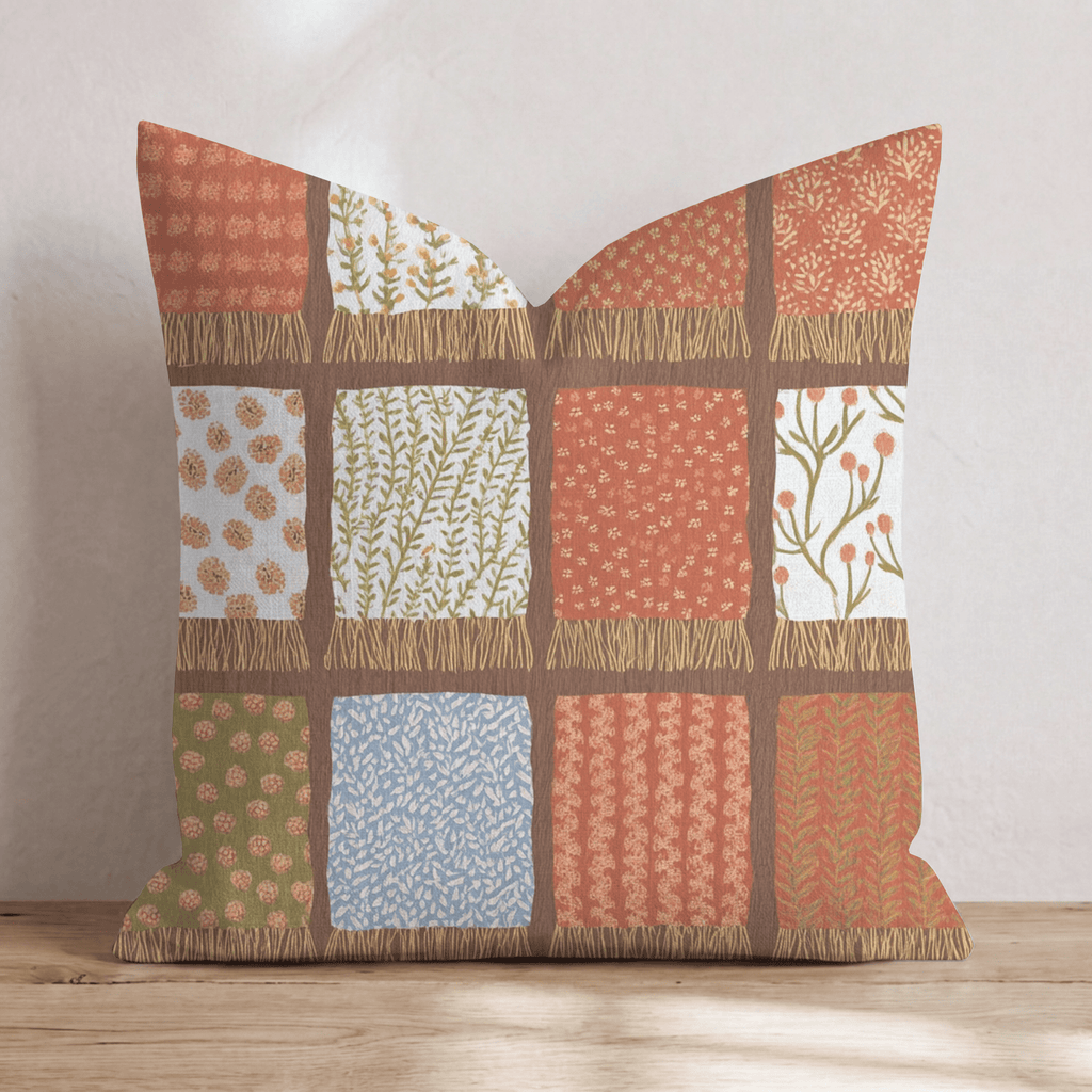 Folded Scarves Throw Pillow - Hillcroft Home