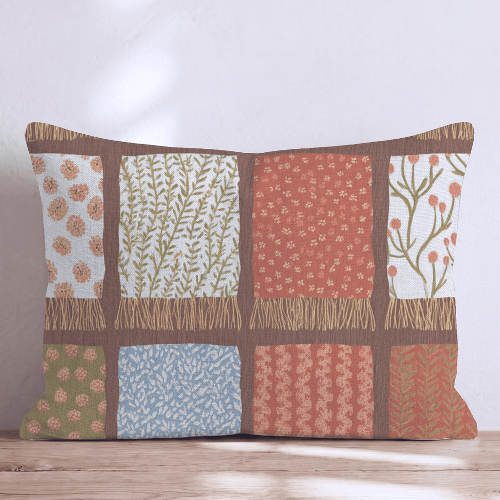 Folded Scarves Throw Pillow - Hillcroft Home