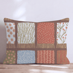 Folded Scarves Throw Pillow - Hillcroft Home