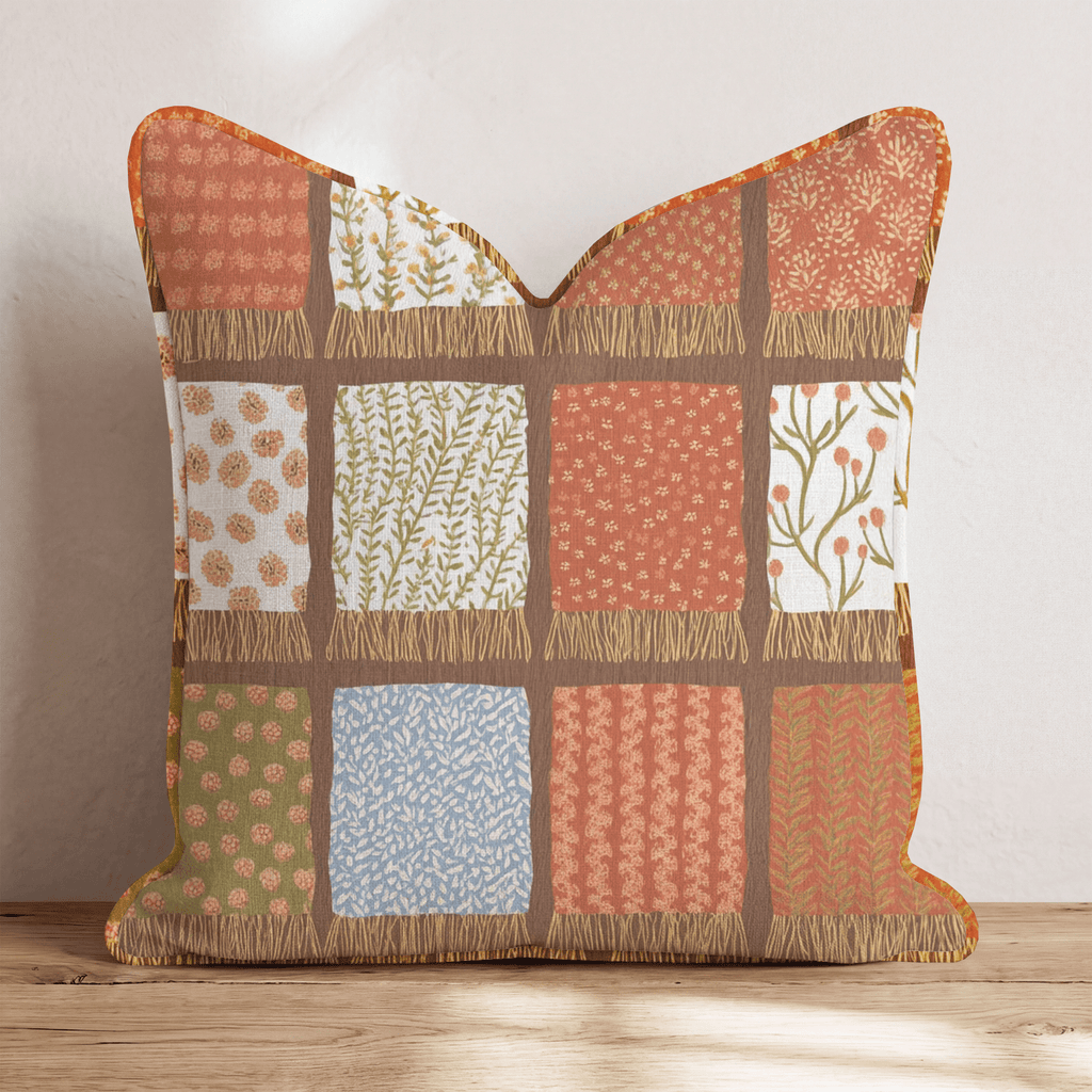 Folded Scarves Throw Pillow - Hillcroft Home