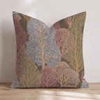 Foliage And Trees Throw Pillow - Hillcroft Home