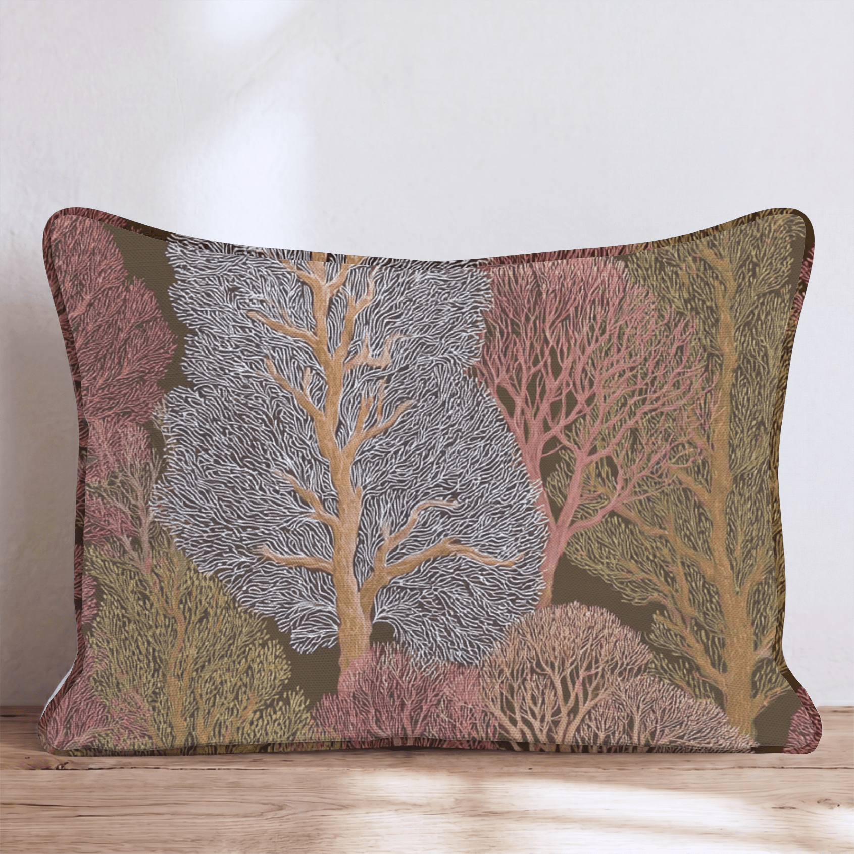 Foliage And Trees Throw Pillow - Hillcroft Home