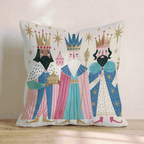 Folk Art Three Kings Throw Pillow - Hillcroft Home
