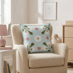 Folk Garden Throw Pillow - Hillcroft Home