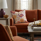 Folk Harvest Turkeys Throw Pillow - Hillcroft Home