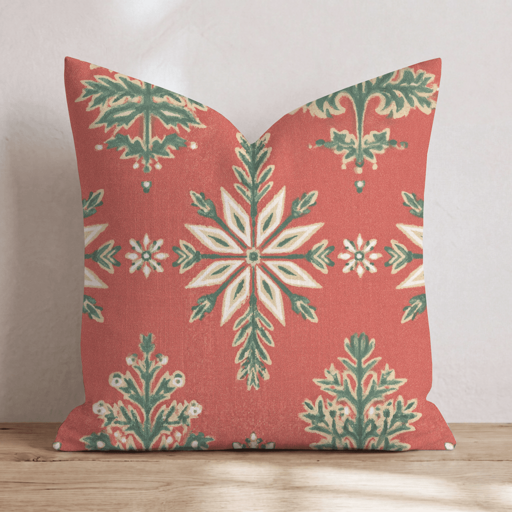 Folk Tale Fir Throw Pillow throw pillow - Hillcroft Home