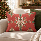 Folk Tale Fir Throw Pillow throw pillow - Hillcroft Home