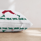 Football And The Clauses Throw Pillow - Hillcroft Home