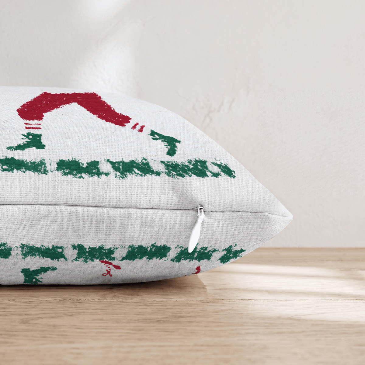 Football And The Clauses Throw Pillow - Hillcroft Home