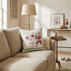Football And The Clauses Throw Pillow - Hillcroft Home