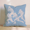 Football In Motion Throw Pillow - Hillcroft Home