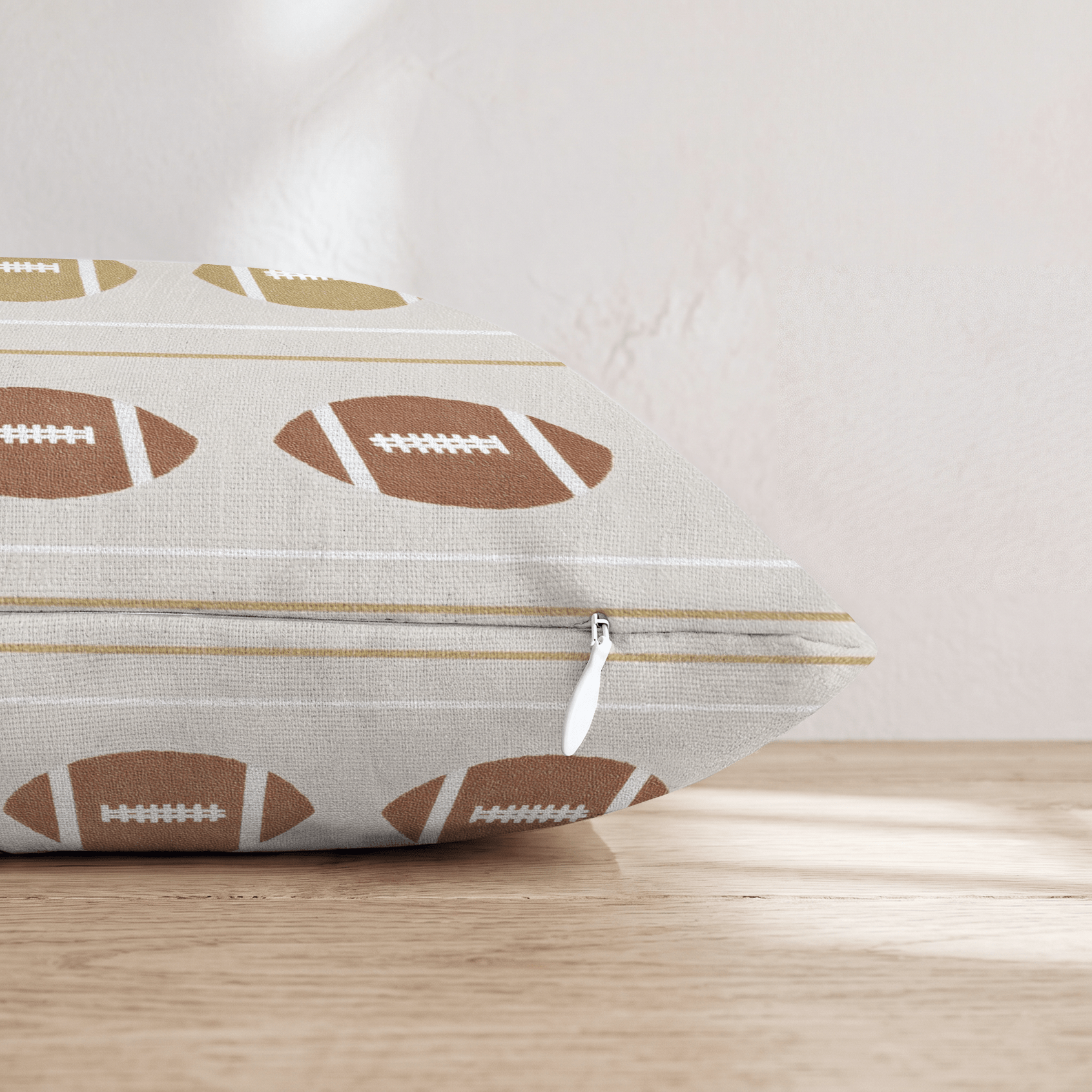 Football Laces Throw Pillow - Hillcroft Home