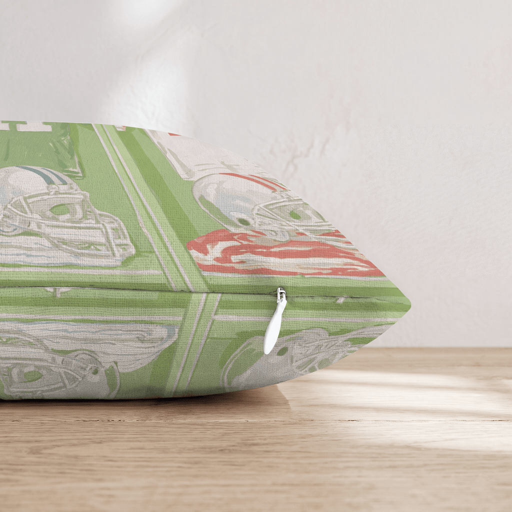 Football Locker Room Throw Pillow - Hillcroft Home