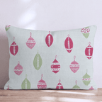 Football Ornament Sage Throw Pillow - Hillcroft Home