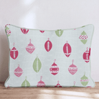 Football Ornament Sage Throw Pillow - Hillcroft Home