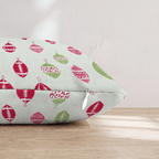 Football Ornament Sage Throw Pillow - Hillcroft Home