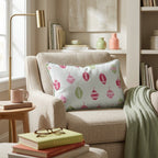 Football Ornament Sage Throw Pillow - Hillcroft Home