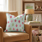 Football Ornament Sage Throw Pillow - Hillcroft Home