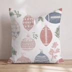 Football Ornament Sketch Cream Throw Pillow - Hillcroft Home