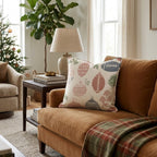 Football Ornament Sketch Cream Throw Pillow - Hillcroft Home