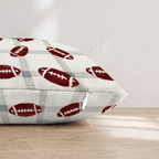 Football Plaid Throw Pillow - Hillcroft Home