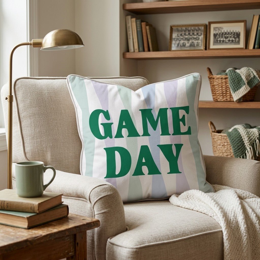 Football Season Throw Pillow - Hillcroft Home