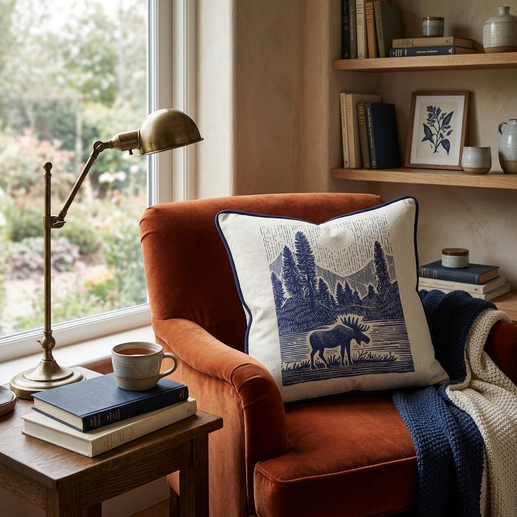 Forest Antler Throw Pillow - Hillcroft Home