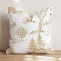 Forest Cat Toile Throw Pillow - Hillcroft Home