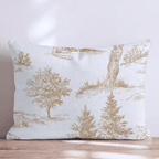 Forest Cat Toile Throw Pillow - Hillcroft Home