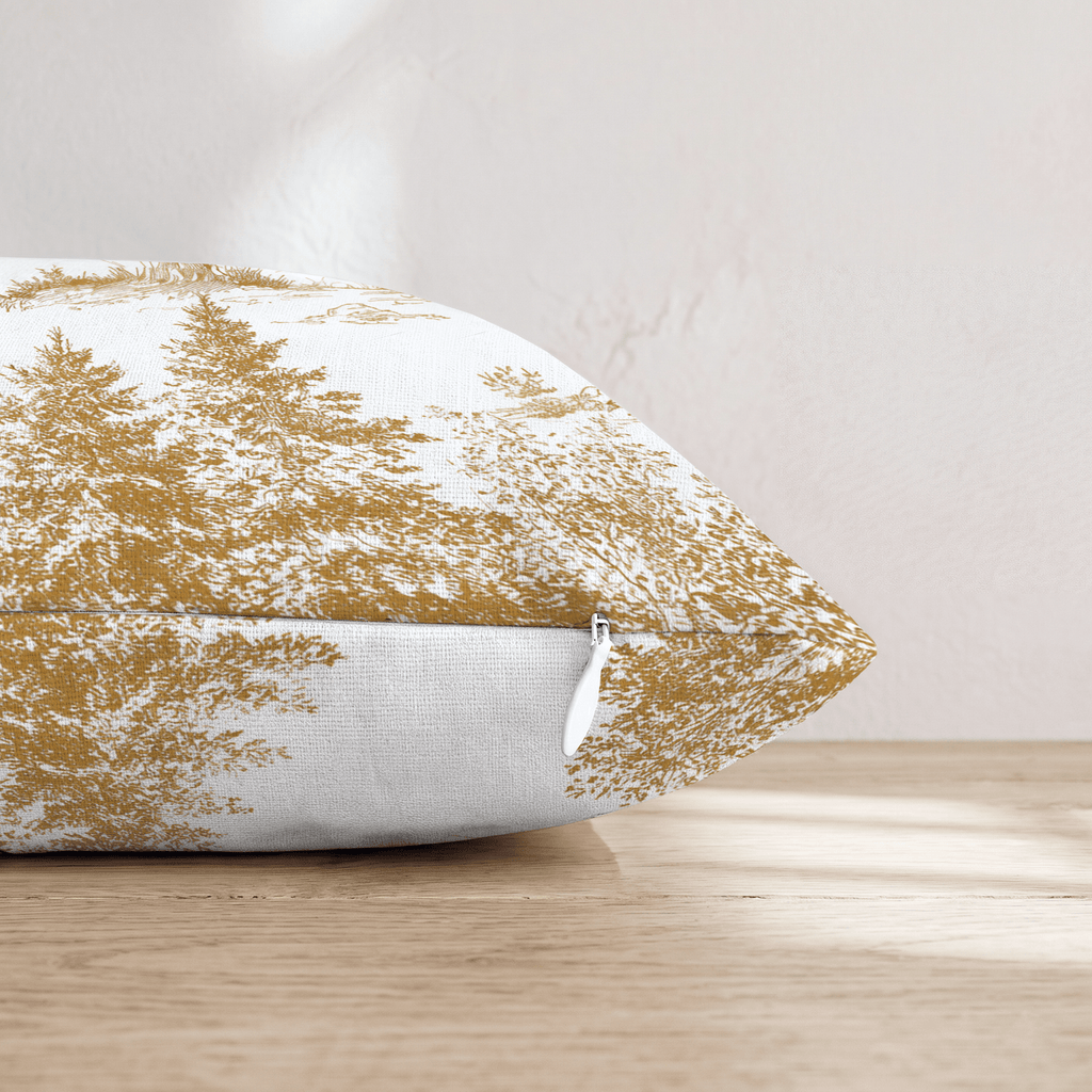 Forest Cat Toile Throw Pillow - Hillcroft Home