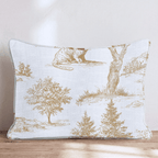 Forest Cat Toile Throw Pillow - Hillcroft Home