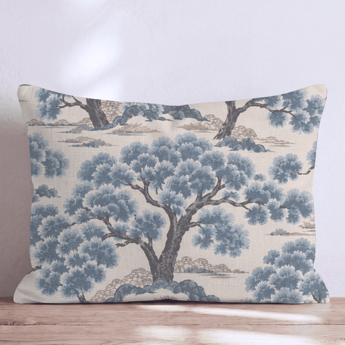 Forrest Blues Throw Pillow throw pillow - Hillcroft Home