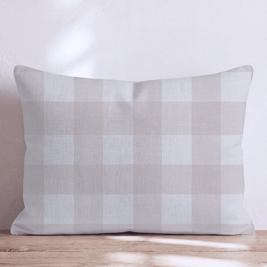 Foxglove Gingham Throw Pillow - Hillcroft Home
