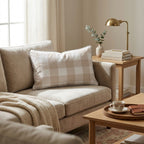 Foxglove Gingham Throw Pillow - Hillcroft Home