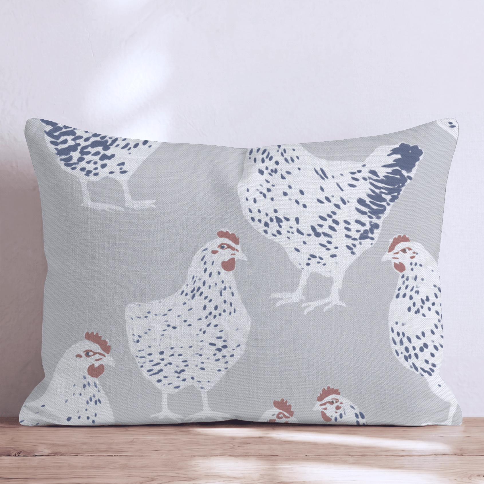 Freckled Hens Throw Pillow - Hillcroft Home