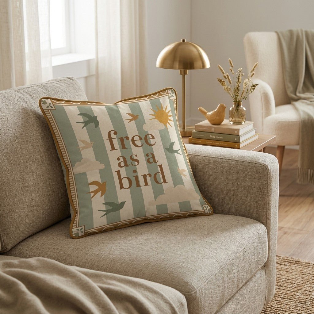 Free as a Bird Throw Pillow - Hillcroft Home