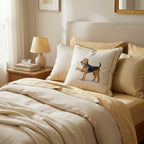 French 75 Airedale Terrier Throw Pillow - Hillcroft Home