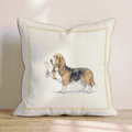 French 75 Basset Hound Throw Pillow - Hillcroft Home