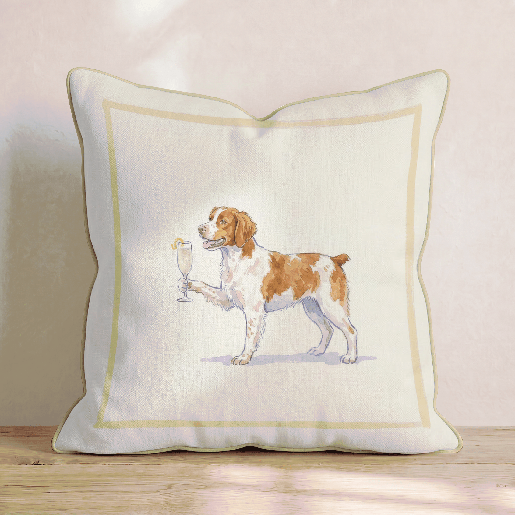 French 75 Brittany Throw Pillow - Hillcroft Home