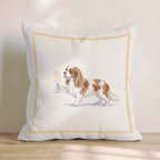 French 75 Cavalier King Charles Spaniel Throw Pillow - Hillcroft Home