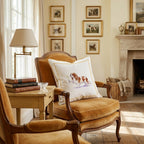 French 75 Cavalier King Charles Spaniel Throw Pillow - Hillcroft Home
