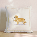 French 75 Golden Retriever Throw Pillow - Hillcroft Home