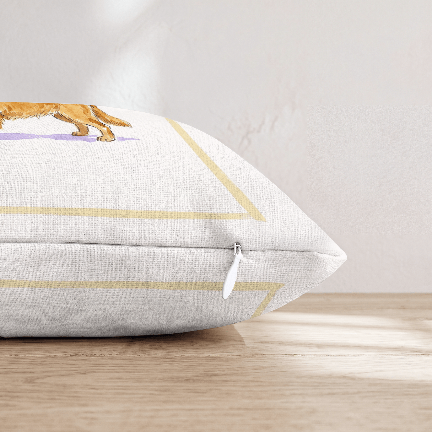 French 75 Golden Retriever Throw Pillow - Hillcroft Home