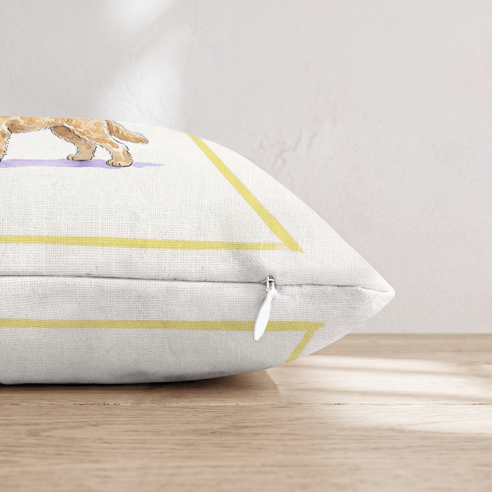 French 75 Goldendoodle Throw Pillow - Hillcroft Home