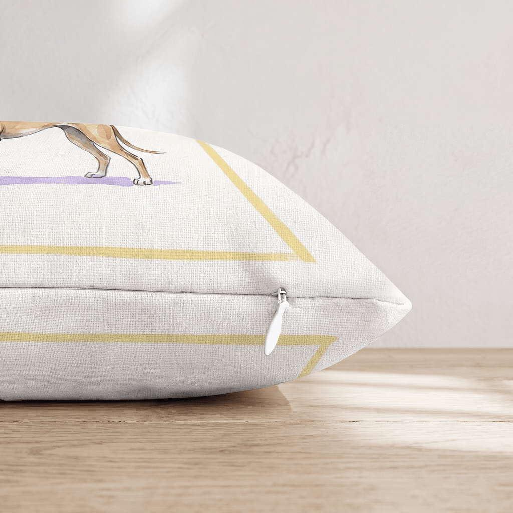 French 75 Greyhound Throw Pillow - Hillcroft Home