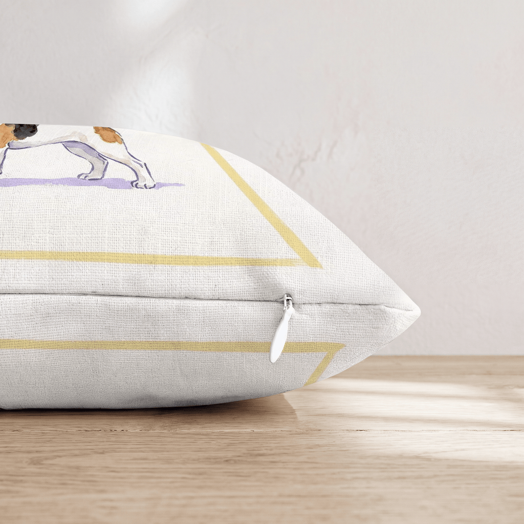 French 75 Jack Russell Throw Pillow - Hillcroft Home