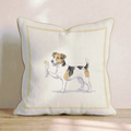 French 75 Jack Russell Throw Pillow - Hillcroft Home