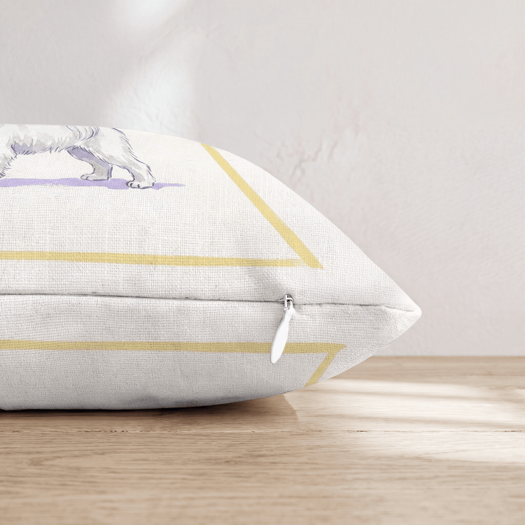 French 75 Maltese Throw Pillow - Hillcroft Home