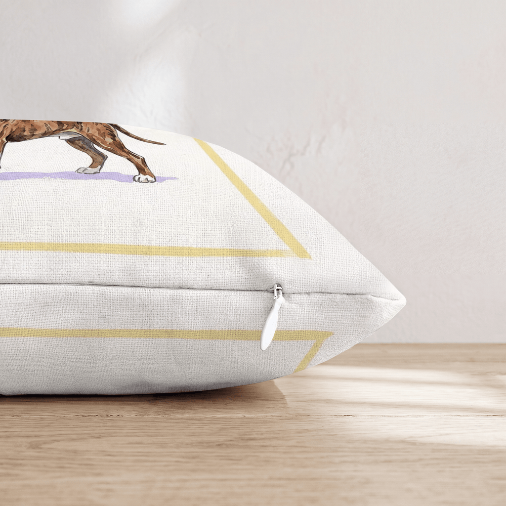 French 75 Pit Bull Throw Pillow - Hillcroft Home